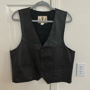 Vintage leather vest